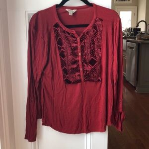 Lucky brand red top